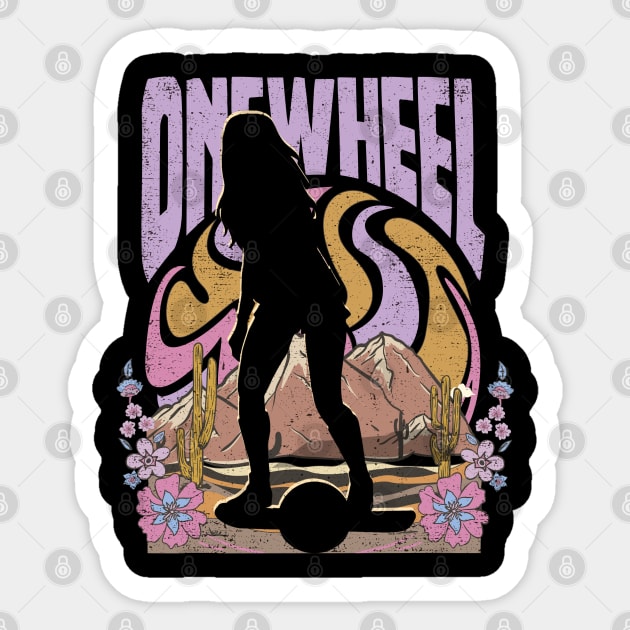 onewheel electric skateboard - float life onewheel skateboard Sticker by savage land 